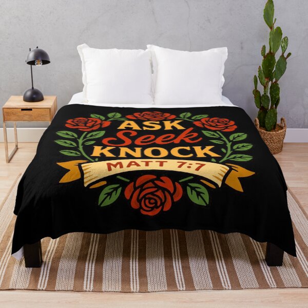 Item preview, Matthew 7:7 Ask Seek Knock designed and sold by plushism.