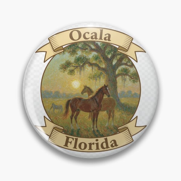 Item preview, Ocala, Florida - Horses and Oak Tree - Part 3 designed and sold by nona003.