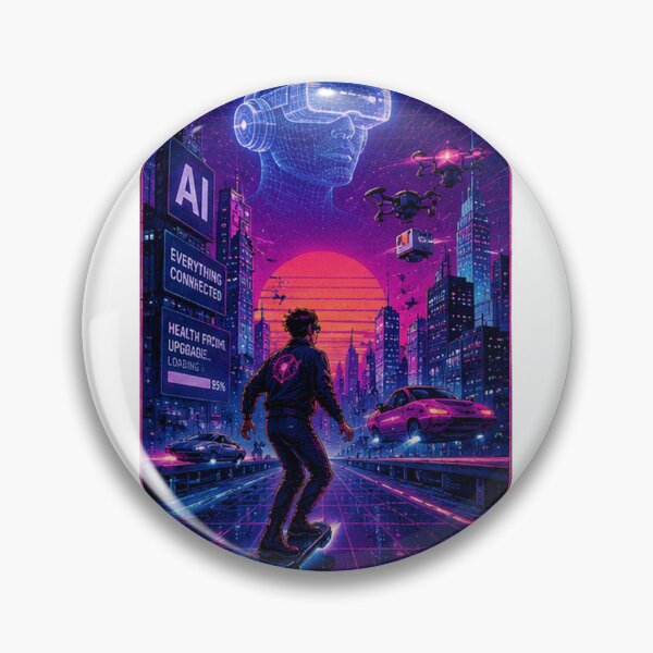Item preview, Life in 2026 Cyberpunk AI VR Metaverse Future designed and sold by anandariki.