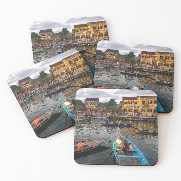 Item preview, Hoi An River Boats - Thu Bồn River Vietnam | UNESCO Ancient Town Art designed and sold by Ross.A.Campbell.