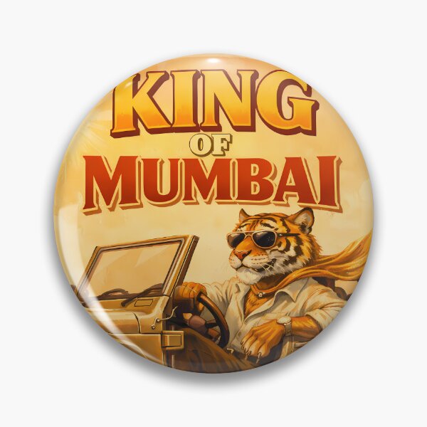 Item preview, King of Mumbai Tiger Vintage India Art designed and sold by AuraloomAtelier.