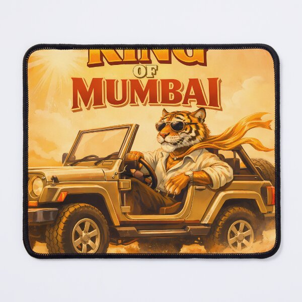 Item preview, King of Mumbai Tiger Vintage India Art designed and sold by AuraloomAtelier.
