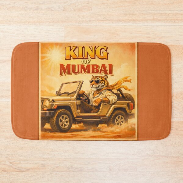 Item preview, King of Mumbai Tiger Vintage India Art designed and sold by AuraloomAtelier.