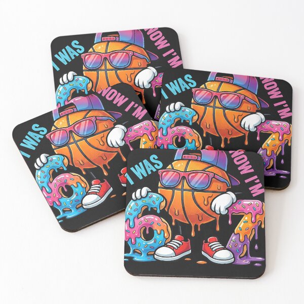 Item preview, I Was 6 Now I'M 7 Birthday Basketball Boys Kids 67 Meme T Sh designed and sold by raneronicole.