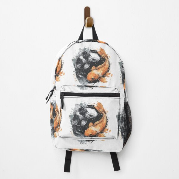 Item preview, Koi Fish Yin Yang T-Shirt Japanese Art Print Zen Gift designed and sold by Niche-Forge.