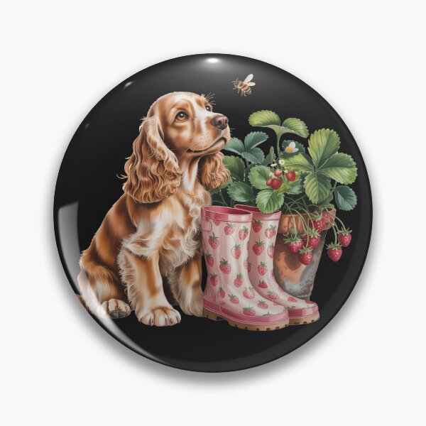 Item preview, Cocker Spaniel Strawberry Boots & Bee | Cute Dog Mom Design designed and sold by Cute & Sassy Custom Gifting Boutiques.