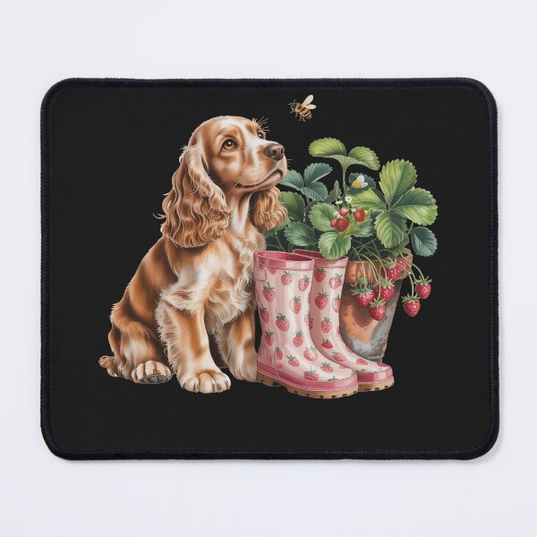Item preview, Cocker Spaniel Strawberry Boots & Bee | Cute Dog Mom Design designed and sold by tamdevo1.