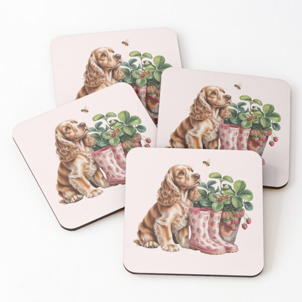 Item preview, Cocker Spaniel Strawberry Boots & Bee | Cute Dog Mom Design designed and sold by tamdevo1.