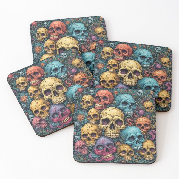Item preview, Colorfully skulls 3 designed and sold by Kari's shop.