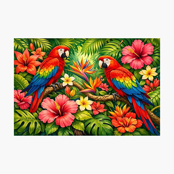 Item preview, Tropical Parrot Harmony designed and sold by Sigtrix.