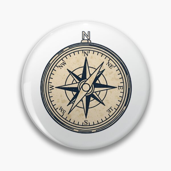 Item preview, A compass embedded in a stone pedestal in an ancient ruins with a mysterious fog rolling in designed and sold by VerizalShop.