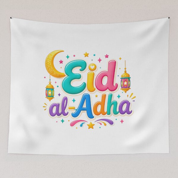 Item preview, Happy Eid Al Adha Mubarak Cute Sheep Muslim Kids Holiday Design designed and sold by kiralynstration.