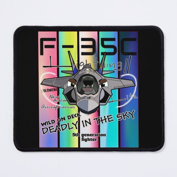 Item preview, Wild On Deck Deadly In The Sky F-35C Litz Anime Jet Art designed and sold by HEROHIRO.