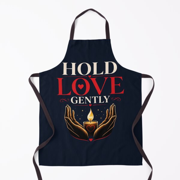 Item preview, Hold Love Gently, Romantic Candle Heart Design, Soft Love Quote Gift designed and sold by JagrDesigns.