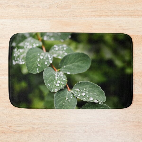 Item preview, Green leaves with water drops designed and sold by AsahiNoAme.