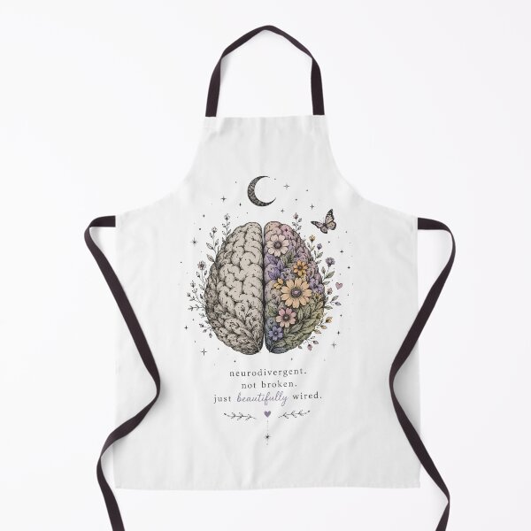 Item preview, Beautifully Wired – Neurodivergent Floral Brain Design designed and sold by ColorNest Designs.