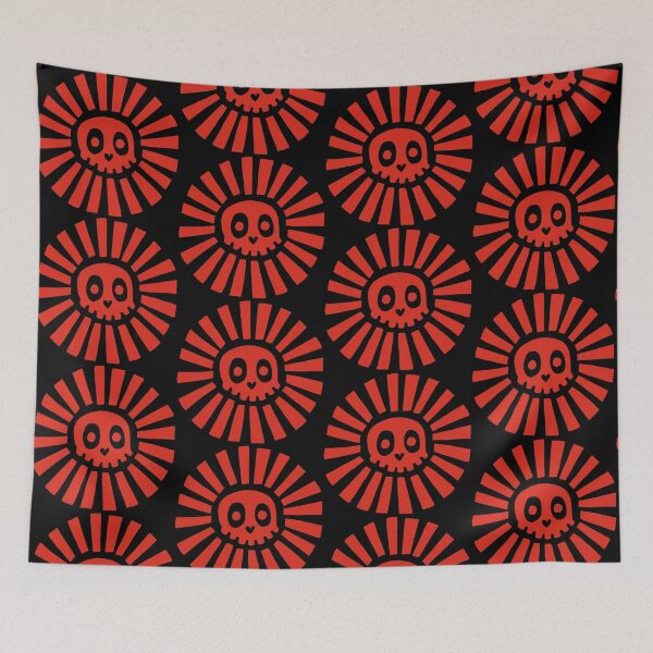 Item preview, Red sun skull designed and sold by Lagueny.