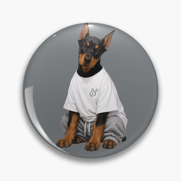 Item preview,  Cool Doberman Puppy in Oversized White T-Shirt designed and sold by Aimetoi.
