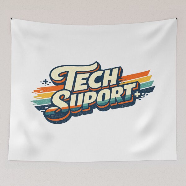 Item preview, Elon Tech Support, Retro Vintage Style designed and sold by graphic-genie.