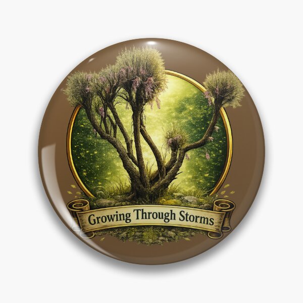 Item preview, Growing Through Storms Tree Emblem designed and sold by BigBrainPrints.