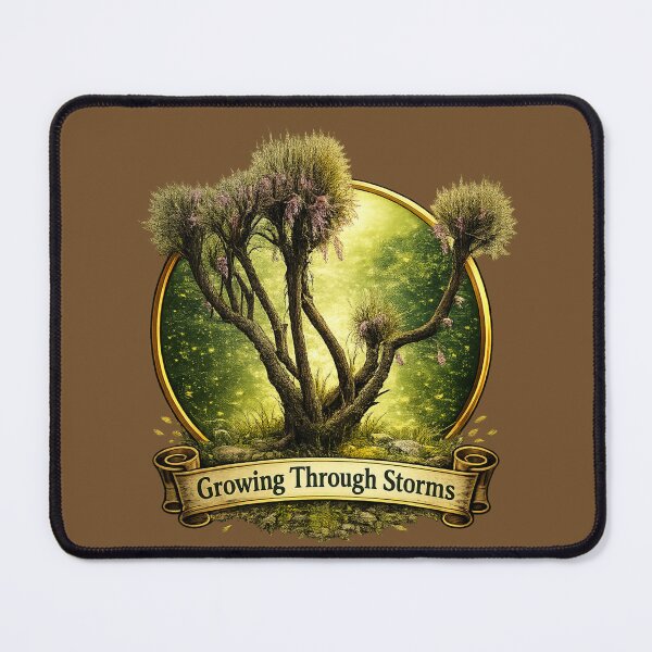 Item preview, Growing Through Storms Tree Emblem designed and sold by BigBrainPrints.