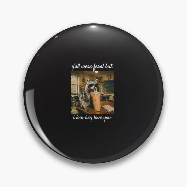 Item preview, Y’all Were Feral But I Lowkey Love You Teacher Raccoon Coffee Design designed and sold by kiralynstration.
