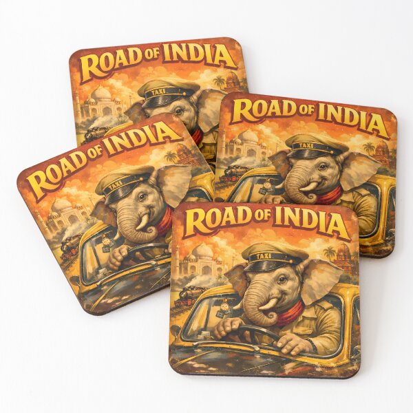 Item preview, Road of India Elephant Vintage Taxi Art designed and sold by AuraloomAtelier.
