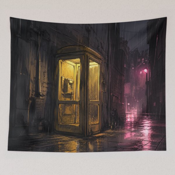 Item preview, Rainy Payphone - 90s Anime Aesthetic designed and sold by bapupa.