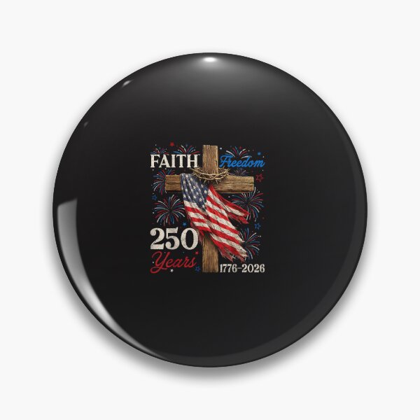Item preview, 250 Years Faith And Freedom Christian Patriotic USA 1776 2026 Design designed and sold by kiralynstration.