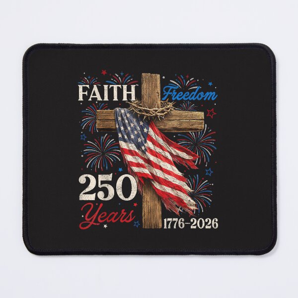 Item preview, 250 Years Faith And Freedom Christian Patriotic USA 1776 2026 Design designed and sold by kiralynstration.