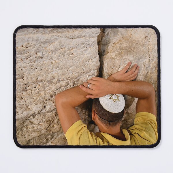 Item preview, Western Wall Prayer Art, Jewish Man Praying, Jerusalem Spiritual Photo, Jewish Heritage Print designed and sold by HechtmanFineArt.