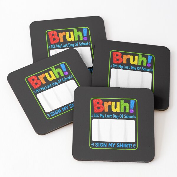 Item preview, Bruh It’s My Last Day of School Sign My Shirt Funny Student Design designed and sold by kiralynstration.