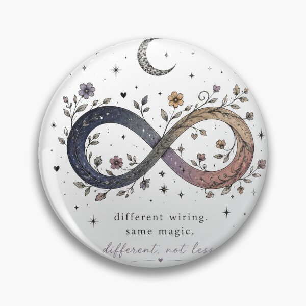 Item preview, Different Wiring, Same Magic – Neurodiversity Infinity Design designed and sold by ColorNest Designs.