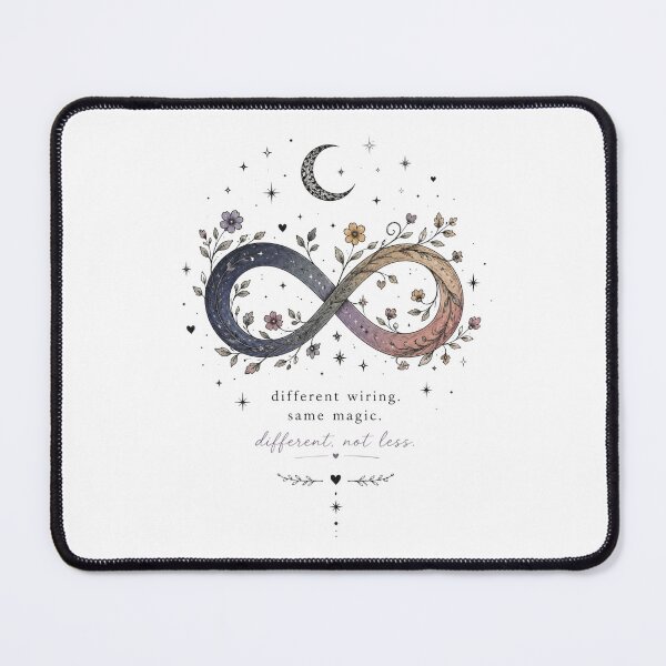 Item preview, Different Wiring, Same Magic – Neurodiversity Infinity Design designed and sold by ColorNest Designs.