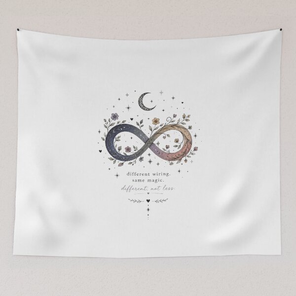 Item preview, Different Wiring, Same Magic – Neurodiversity Infinity Design designed and sold by ColorNest Designs.
