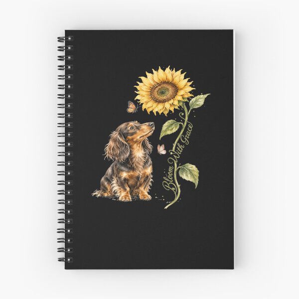 Item preview, Dachshund Bloom With Grace Sunflower Cute Long Haired Doxie Dog Mom Design designed and sold by Cute & Sassy Custom Gifting Boutiques.