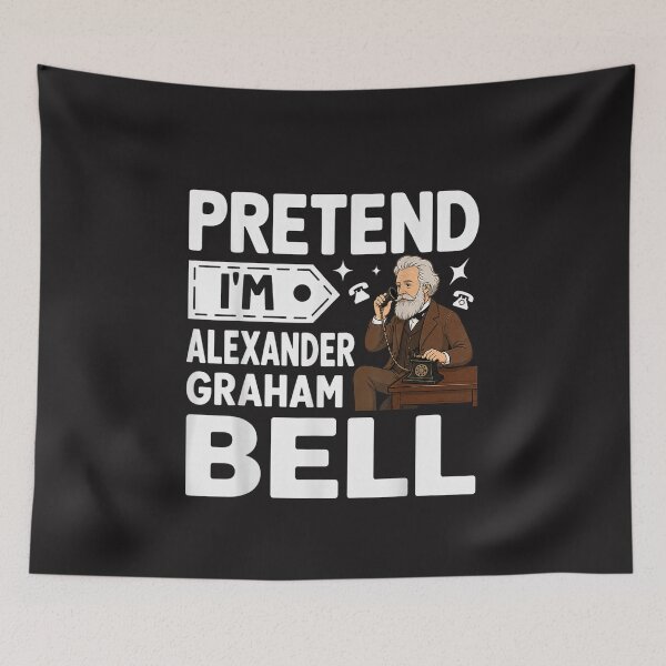 Item preview, Pretend I’m Alexander Graham Bell Funny Halloween Costume Design designed and sold by kiralynstration.