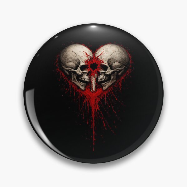 Item preview, Gothic Skull Heart Blood Splatter Dark Love Art designed and sold by Fanverse Merchandise.