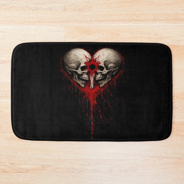 Item preview, Gothic Skull Heart Blood Splatter Dark Love Art designed and sold by Fanverse Merchandise.