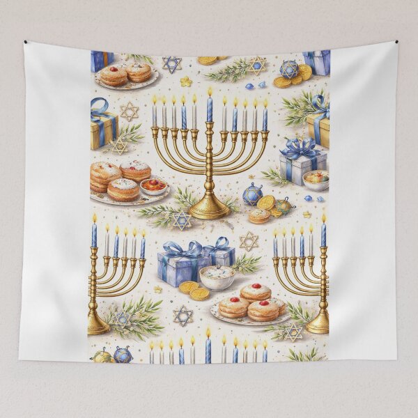 Item preview, Festival of Lights — The Hanukkah Menorah designed and sold by LuluLeb.