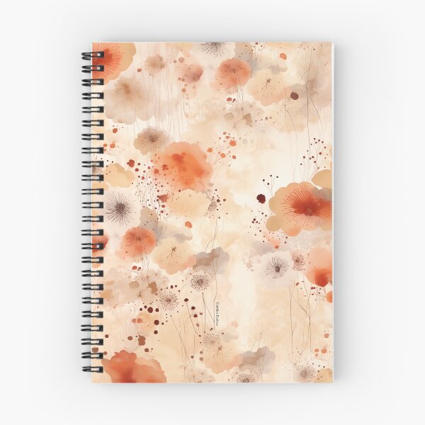 Item preview, Abstract orange, ochre, beige and rust flowers • Contemporary floral illustration • Warm design designed and sold by Candice Dethise.