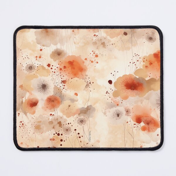 Item preview, Abstract orange, ochre, beige and rust flowers • Contemporary floral illustration • Warm design designed and sold by Candice Dethise.
