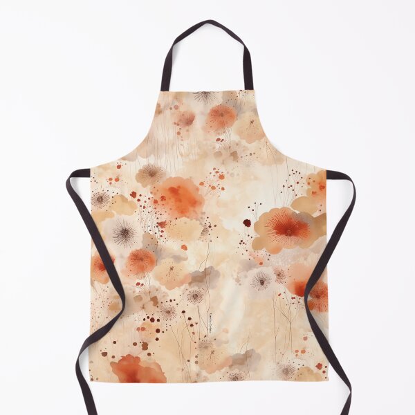 Item preview, Abstract orange, ochre, beige and rust flowers • Contemporary floral illustration • Warm design designed and sold by Candice Dethise.