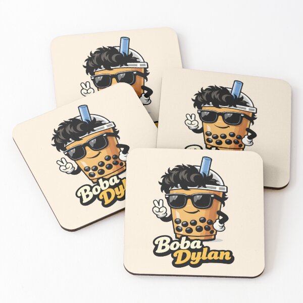 Item preview, Cute Boba Tea Mascot Cool Sunglasses Bubble Tea Fan designed and sold by Fanverse Merchandise.