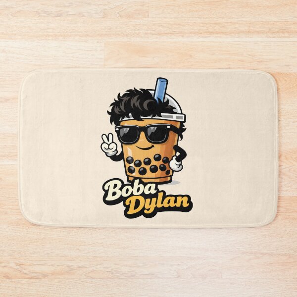 Item preview, Cute Boba Tea Mascot Cool Sunglasses Bubble Tea Fan designed and sold by Fanverse Merchandise.