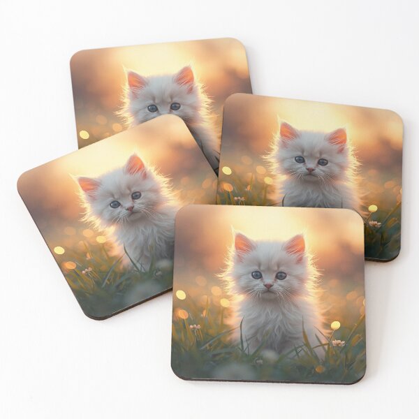 Item preview, Cute Fluffy White Kitten  designed and sold by JulieSouster.