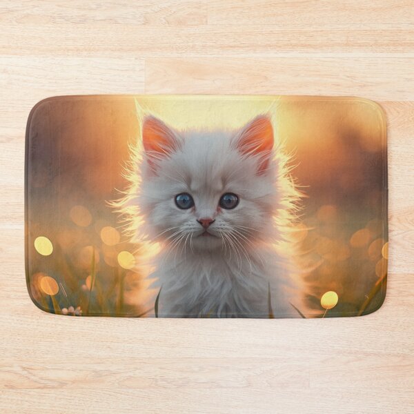 Item preview, Cute Fluffy White Kitten  designed and sold by JulieSouster.