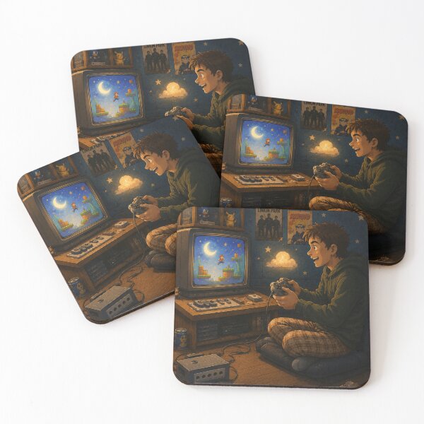 Item preview, Late Night Retro Gaming Dreams designed and sold by BigBrainPrints.