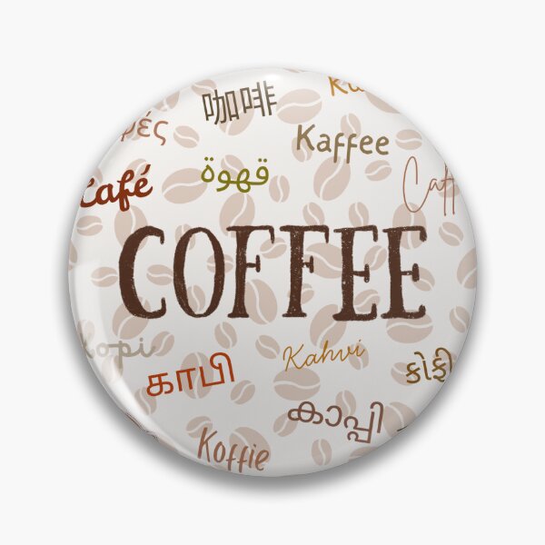 Item preview, Coffee Around the World - Retro Multilingual Typography designed and sold by lavender haze.