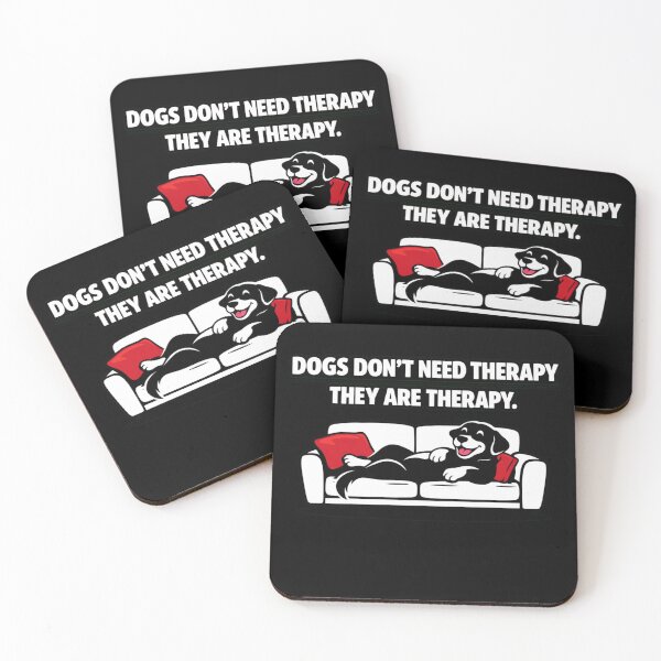 Item preview, Dogs Don’t Need Therapy – They Are Therapy – Funny Dog Lover Minimalist T‑Shirt designed and sold by Timeless Junction.